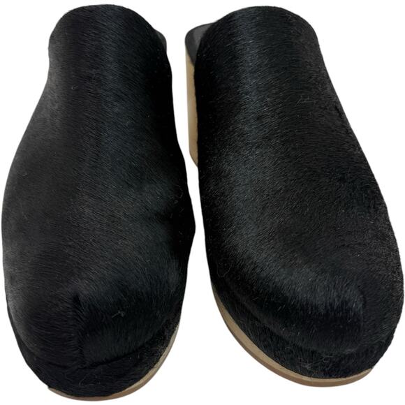Rachel Comey Bose Clogs In Black Calf Hair Size 8.5 - Picture 2 of 11